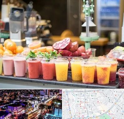 آب میوه فروشی در منظریه رشت