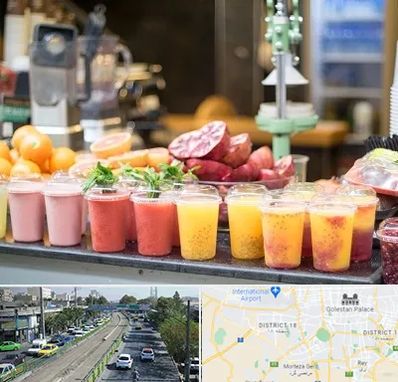 آب میوه فروشی در جنوب تهران