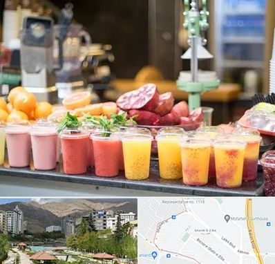 آب میوه فروشی در شهر زیبا