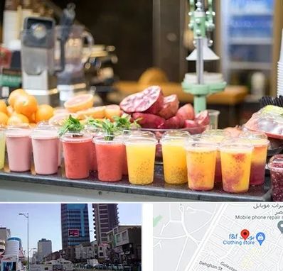 آب میوه فروشی در چهارراه طالقانی کرج