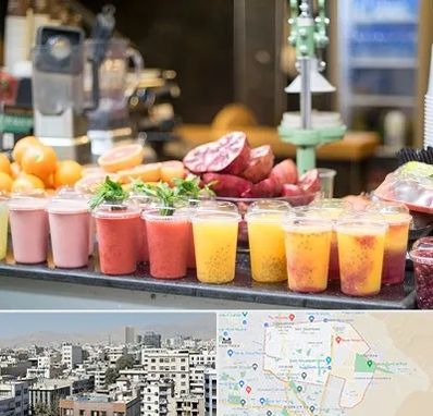 آب میوه فروشی در منطقه 14 تهران