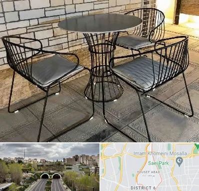 فروش میز و صندلی فلزی در یوسف آباد 