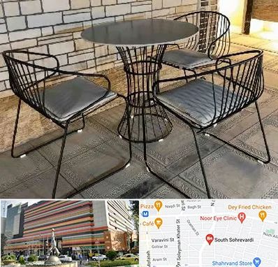 فروش میز و صندلی فلزی در سهروردی 