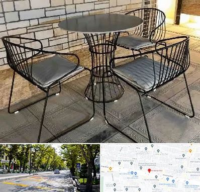 فروش میز و صندلی فلزی در میرداماد 