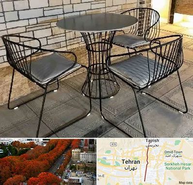 فروش میز و صندلی فلزی در ولیعصر 