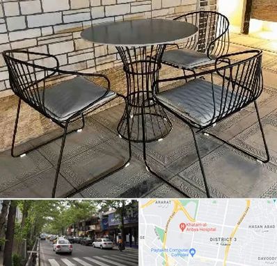 فروش میز و صندلی فلزی در ظفر 