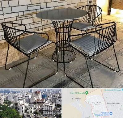 فروش میز و صندلی فلزی در ولنجک 