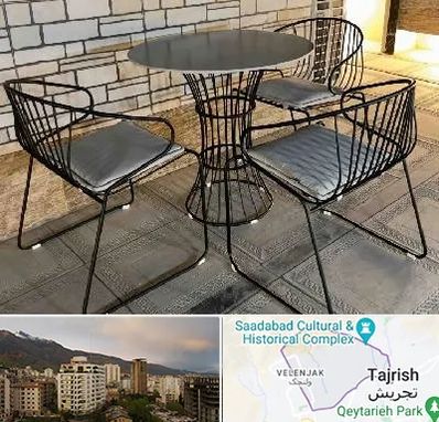 فروش میز و صندلی فلزی در زعفرانیه 