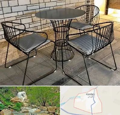 فروش میز و صندلی فلزی در کردان