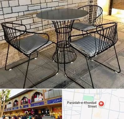 فروش میز و صندلی فلزی در 15 خرداد