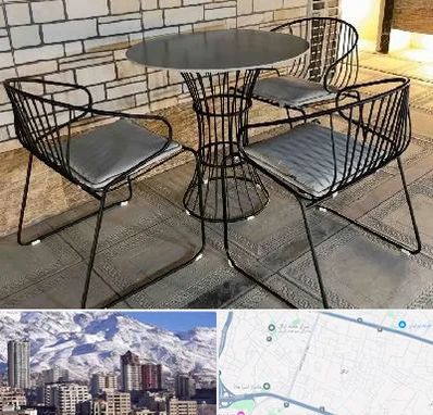 فروش میز و صندلی فلزی در ازگل
