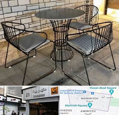 فروش میز و صندلی فلزی در منیریه 