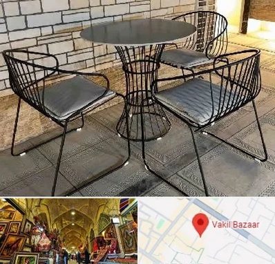 فروش میز و صندلی فلزی در بازار وکیل شیراز