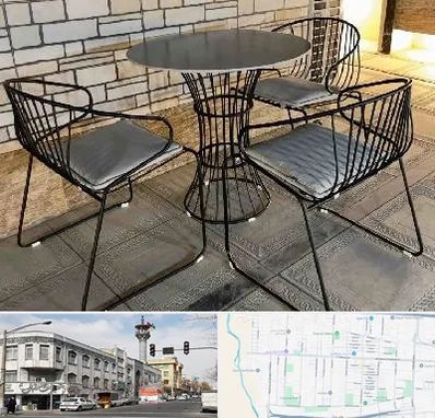 فروش میز و صندلی فلزی در 17شهریور