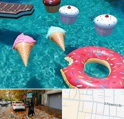 فروش لوازم بادی در خیابان فلسطین