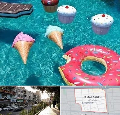 فروش لوازم بادی در خیابان جمالزاده