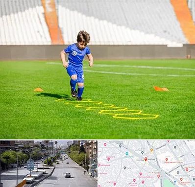 مدرسه فوتبال در خیابان زند شیراز