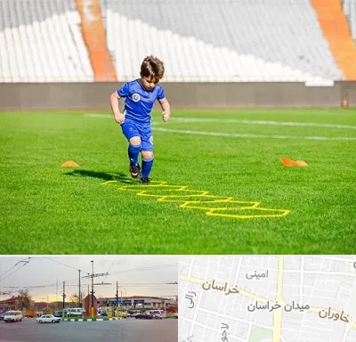 مدرسه فوتبال در میدان خراسان