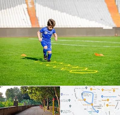 مدرسه فوتبال در فلکه گاز رشت