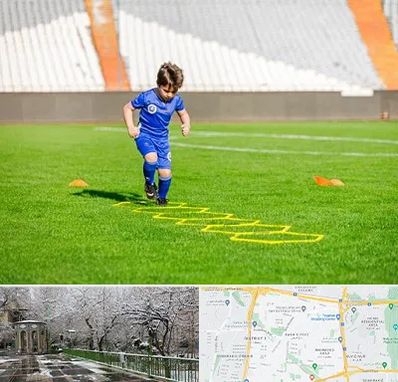 مدرسه فوتبال در باغ فیض