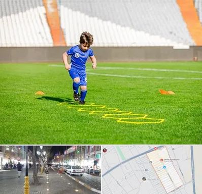 مدرسه فوتبال در باغ فیض اسلامشهر