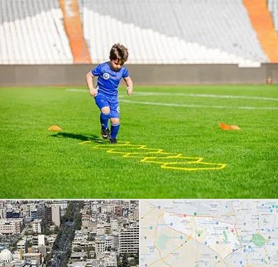 مدرسه فوتبال در منطقه 18 تهران
