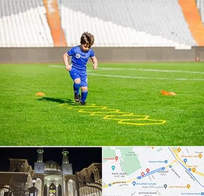 مدرسه فوتبال در زرگری شیراز