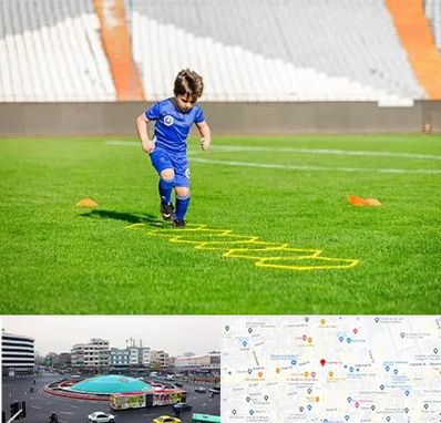 مدرسه فوتبال در میدان انقلاب