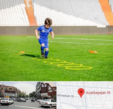 مدرسه فوتبال در خیابان آذربایجان