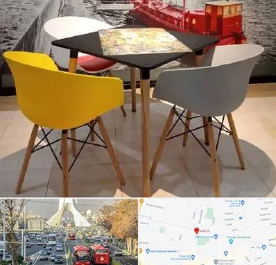 تولیدی میز و صندلی در خیابان آزادی 