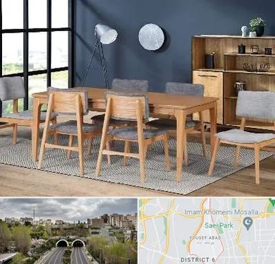 تولیدی میز ناهار خوری در یوسف آباد 
