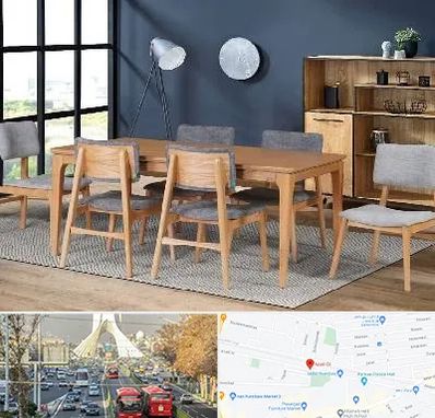 تولیدی میز ناهار خوری در خیابان آزادی 