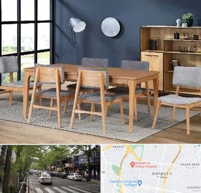 تولیدی میز ناهار خوری در ظفر 