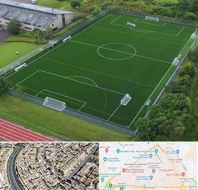 زمین فوتبال در شهرک غرب مشهد