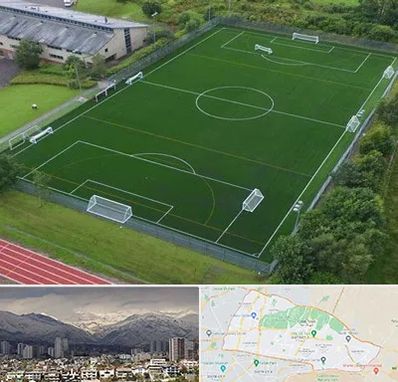 زمین فوتبال در منطقه 4 تهران