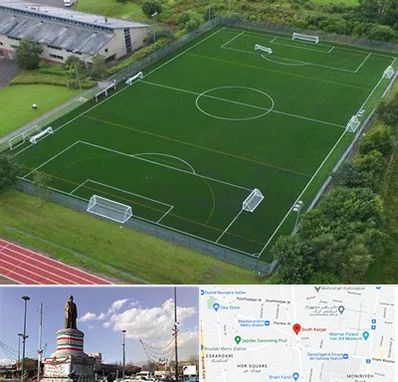 زمین فوتبال در کارگر جنوبی