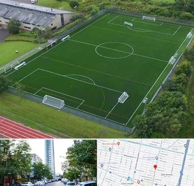 زمین فوتبال در امامت مشهد