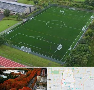 زمین فوتبال در منطقه 6 تهران