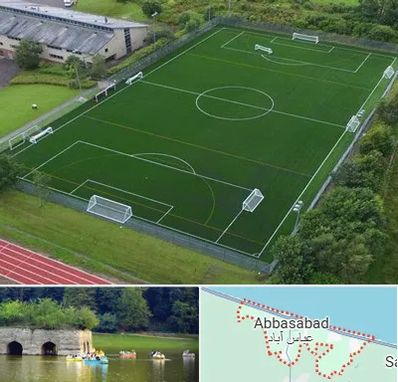 زمین فوتبال در عباس آباد