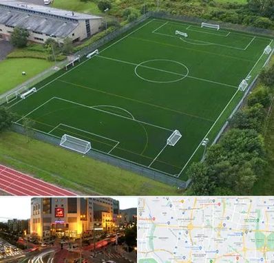 زمین فوتبال در جنت آباد تهران