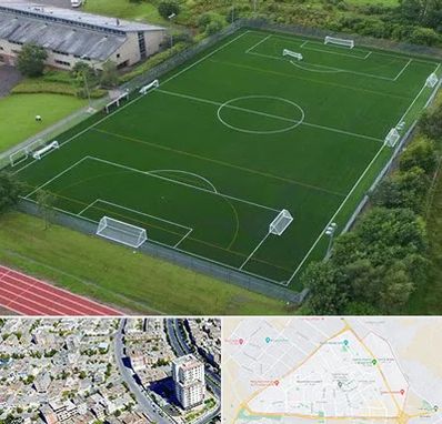 زمین فوتبال در قاسم آباد مشهد