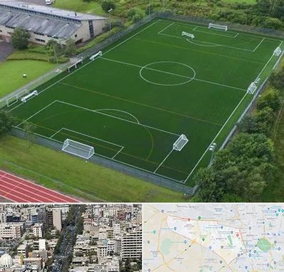 زمین فوتبال در منطقه 18 تهران