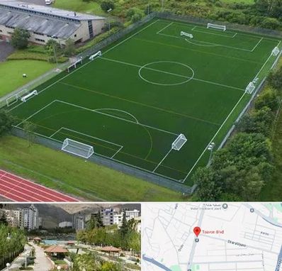 زمین فوتبال در بلوار تعاون