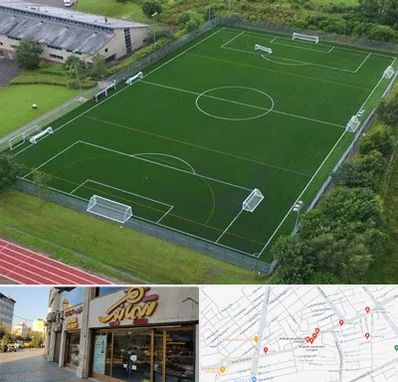 زمین فوتبال در عطاران قم