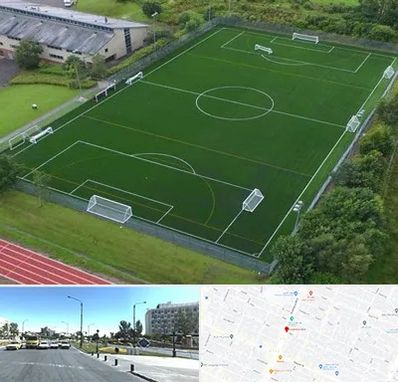 زمین فوتبال در بلوار کلاهدوز مشهد