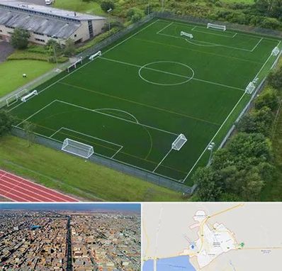 زمین فوتبال در بندر ماهشهر