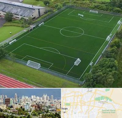زمین فوتبال در شرق تهران تهران