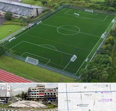 زمین فوتبال در مرکز تهران