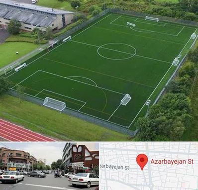 زمین فوتبال در خیابان آذربایجان