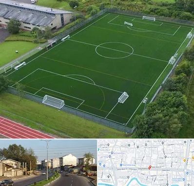 زمین فوتبال در ضیابری رشت